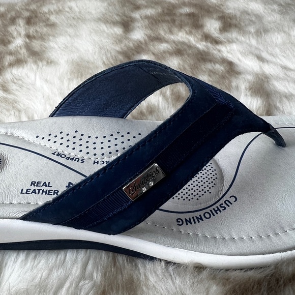 NIB Swissies Soft Technology Blue & White Flip Flops, sz. 9.5 - Picture 7 of 10